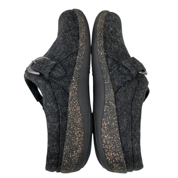 Aetrex Libby Comfort Clog 41 Black Charcoal Wool 10 - Picture 5 of 14
